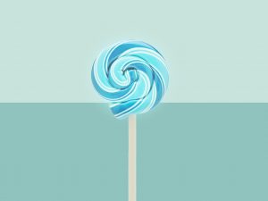blue lollipop